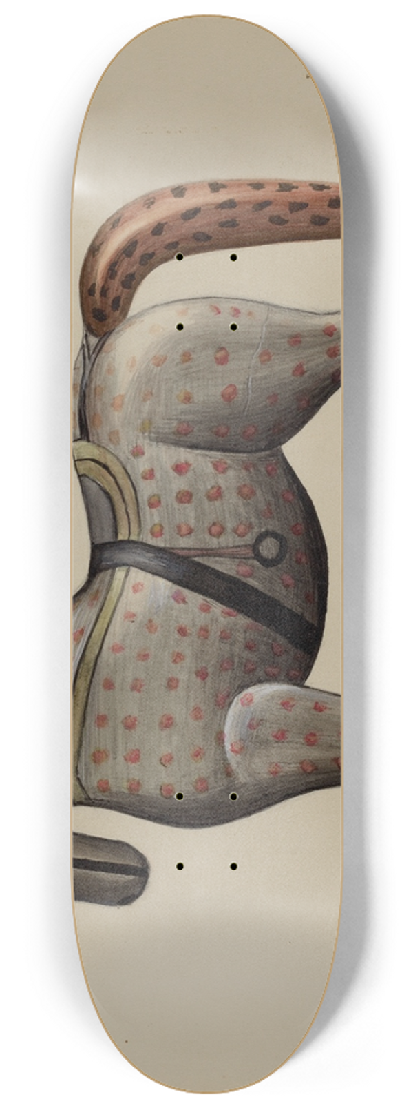 American 20th Century - Toy Horse 8.25 inch art skate deck