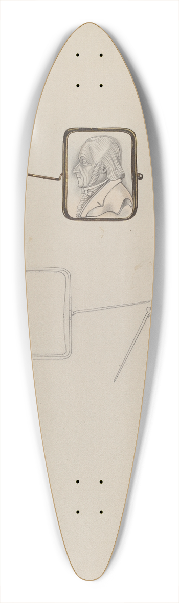 Grace Halpin - Cameo Brooch 39.3 inch art pintail longboard deck