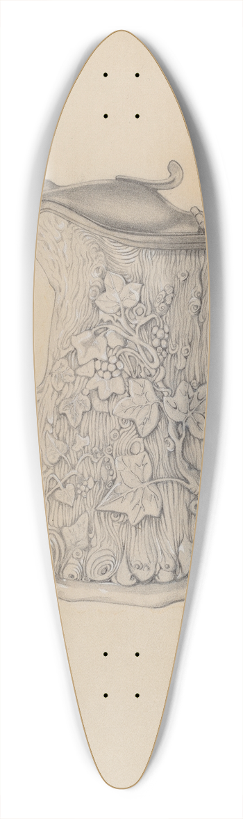 Grace Halpin - Syrup Pitcher 39.3 inch art pintail longboard deck