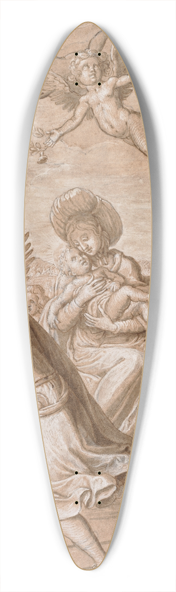 Gregorio Pagani - The Flight into Egypt 39.3 inch art pintail longboard deck