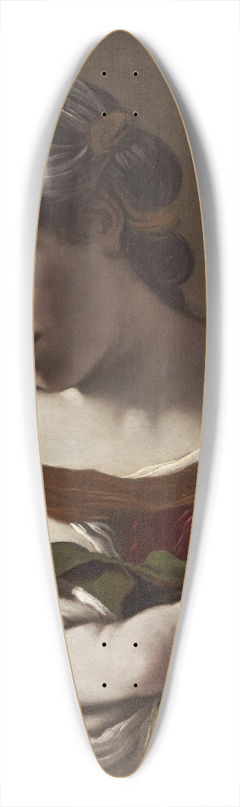Guercino - Virgin and Child 39.3 inch art pintail longboard deck