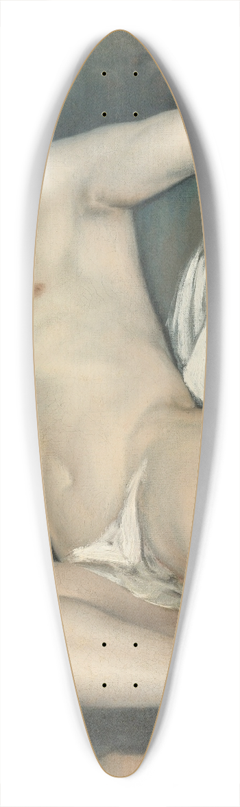 Guido Cagnacci - Reclining Male Nude 39.3 inch art pintail longboard deck