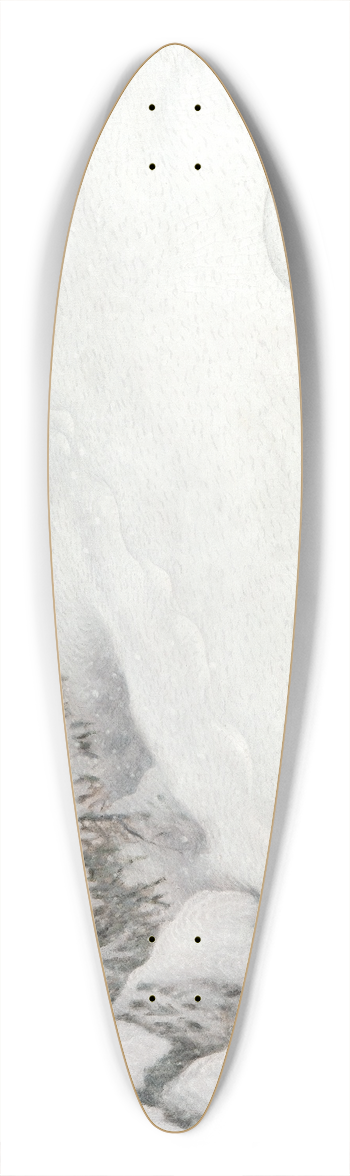 Gustaf Fjstad - Snow 39.3 inch art pintail longboard deck