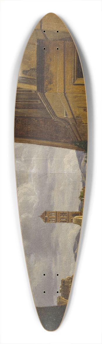 Gustaf Sderberg - View from Piazza di Campidoglio, Roma 39.3 inch art pintail longboard deck