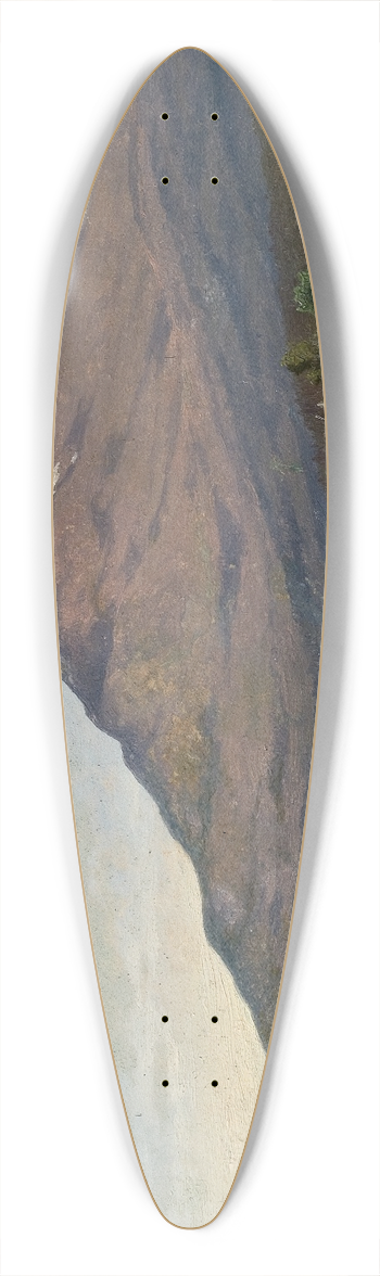 Gustaf Wilhelm Palm - Summer Landscape with Mountain 39.3 inch art pintail longboard deck