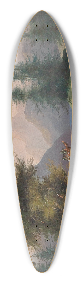 Gustav Barbarini - Schne Aussicht 39.3 inch art pintail longboard deck