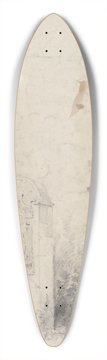 Gustave Adolphe Simonau - Calvary chapel 39.3 inch art pintail longboard deck