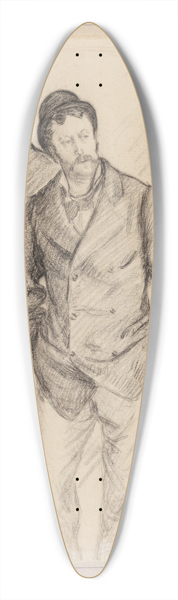 Gustave Caillebotte - AuCafe 39.3 inch art pintail longboard deck