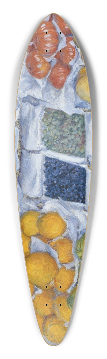 Gustave Caillebotte - Fruit Displayed on a Stand 39.3 inch art pintail longboard deck
