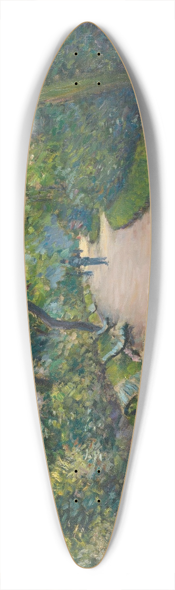 Gustave Caillebotte - Le Parc Monceau 39.3 inch art pintail longboard deck