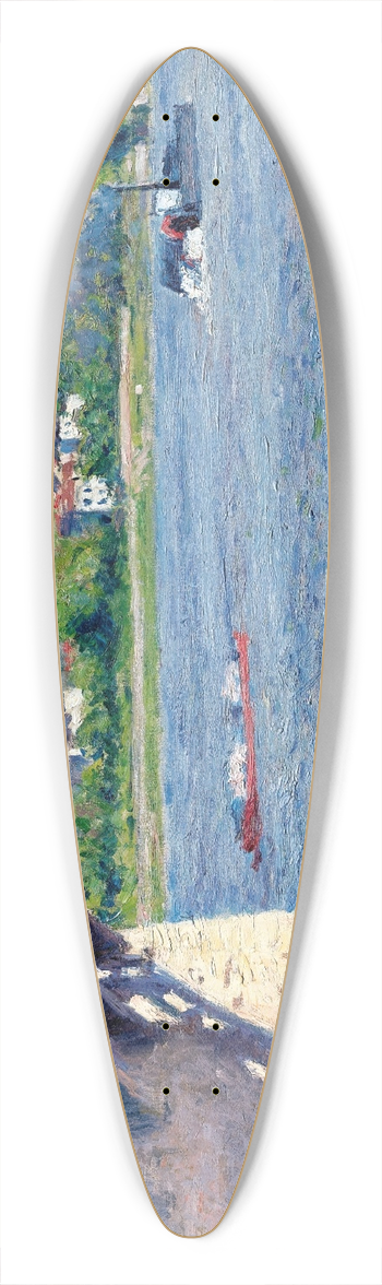 Gustave Caillebotte - Le Pont Dargenteuil Et La Seine 39.3 inch art pintail longboard deck