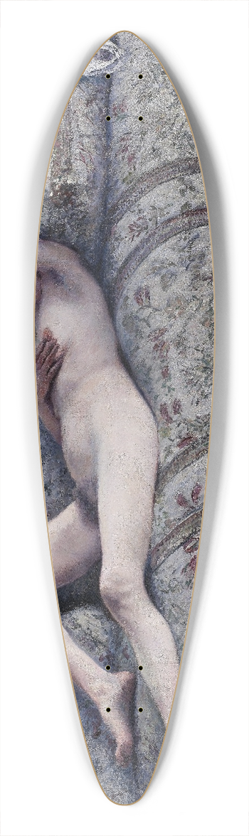 Gustave Caillebotte - Nude on a Couch 39.3 inch art pintail longboard deck