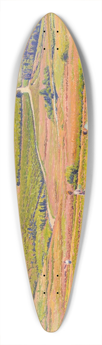 Gustave Cariot - La cueillette des fleurs 39.3 inch art pintail longboard deck