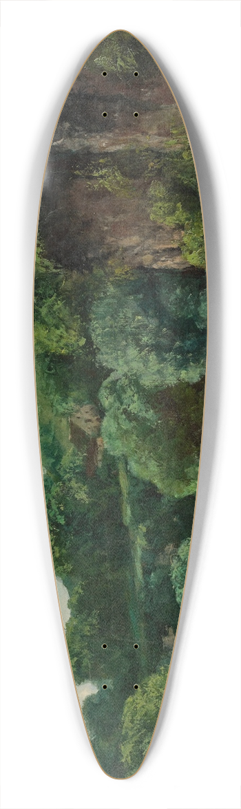 Gustave Courbet - Un barrage prs dOrnans, or Lcluse de la Loue 39.3 inch art pintail longboard deck