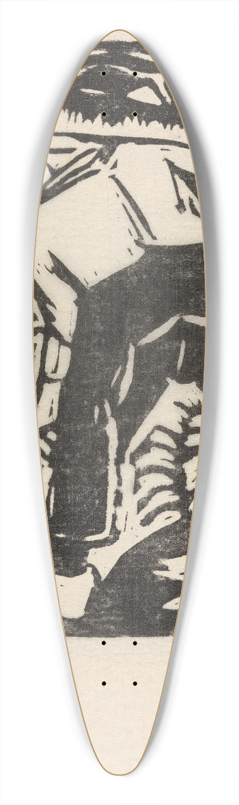 Gustave De Smet - The Peasant 39.3 inch art pintail longboard deck