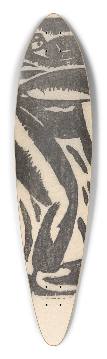 Gustave De Smet - The Reaper 39.3 inch art pintail longboard deck