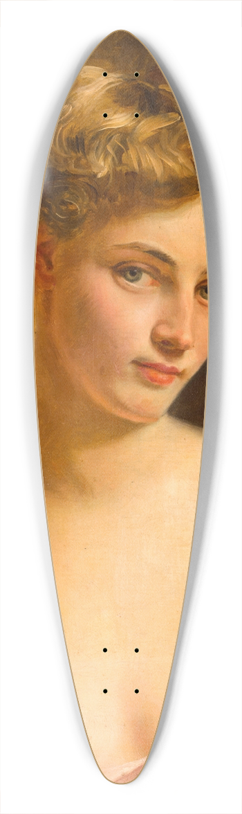Gustave Jean Jacquet - A blonde beauty 39.3 inch art pintail longboard deck