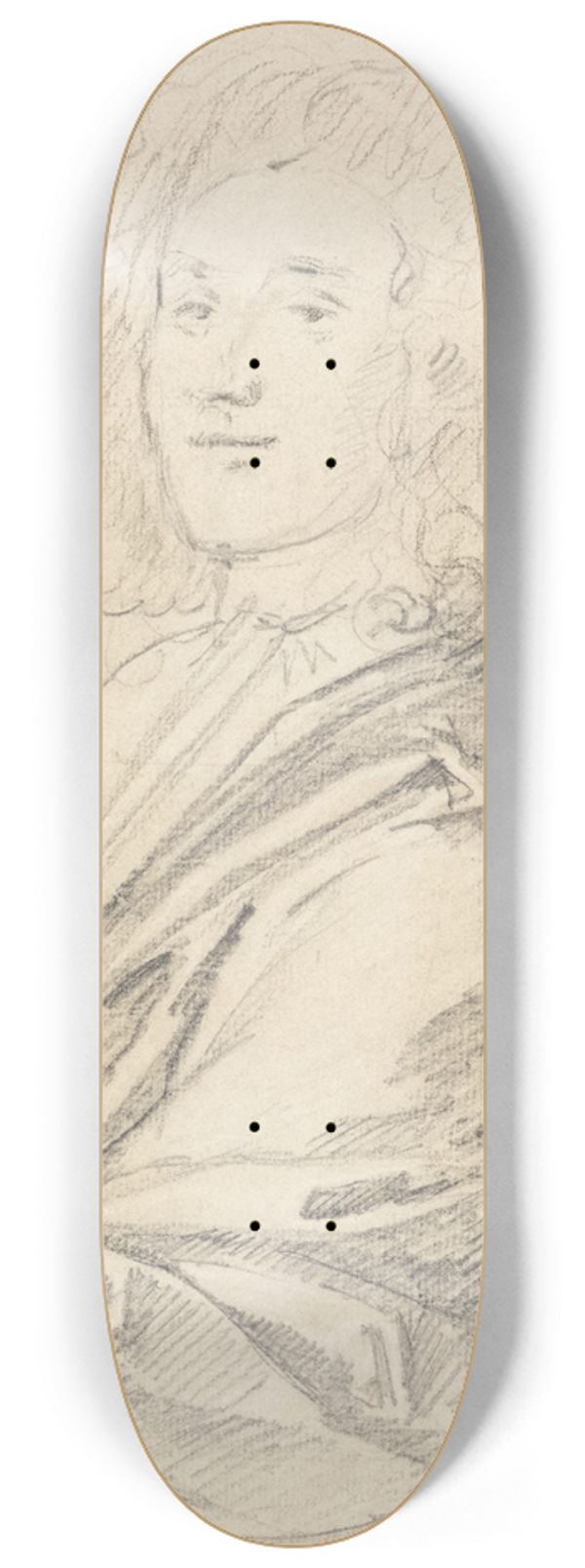 John Vanderbank - Portrait of a Gentleman 8.25 inch art skate deck