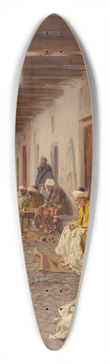 Gustavo Simoni - A street in Biskra, Algeria 39.3 inch art pintail longboard deck