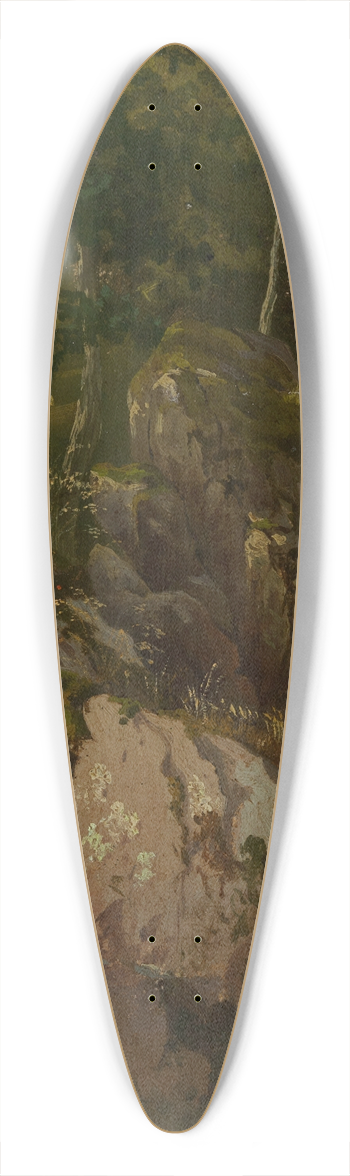 Gustav Osterroht - Waldinneres 39.3 inch art pintail longboard deck