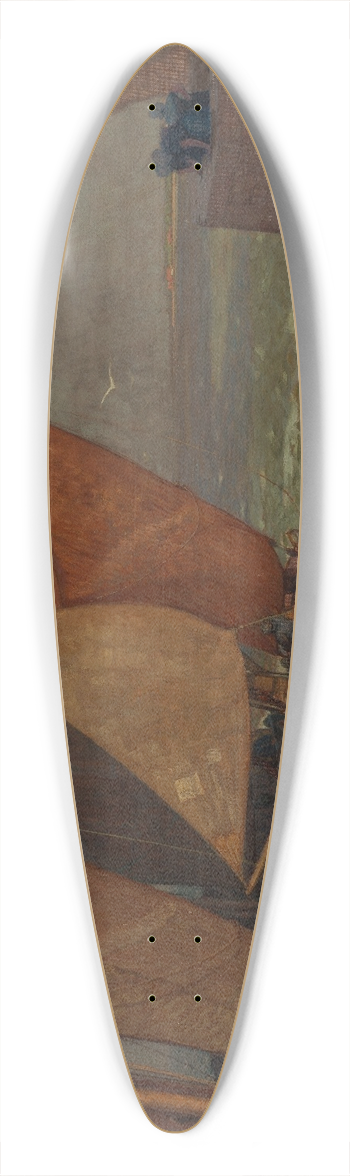 Gustav Schnleber - Hafeneinfahrt von Vlissingen 39.3 inch art pintail longboard deck