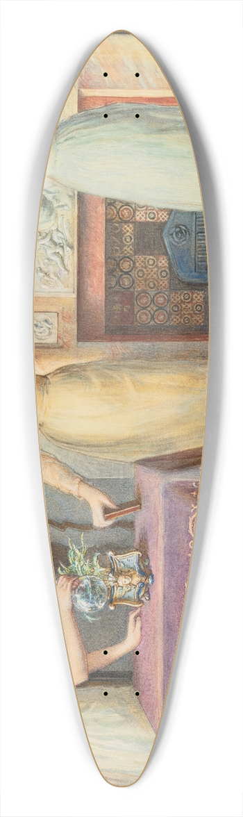 Gustavus Arthur Bouvier - In The Morning 39.3 inch art pintail longboard deck