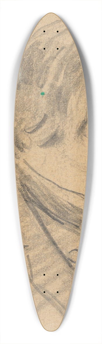 Gustav Wentzel - Man in Profile 39.3 inch art pintail longboard deck