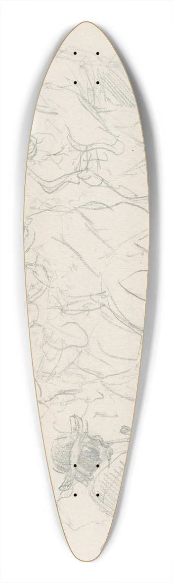Gustv Mall - Tancujci 39.3 inch art pintail longboard deck