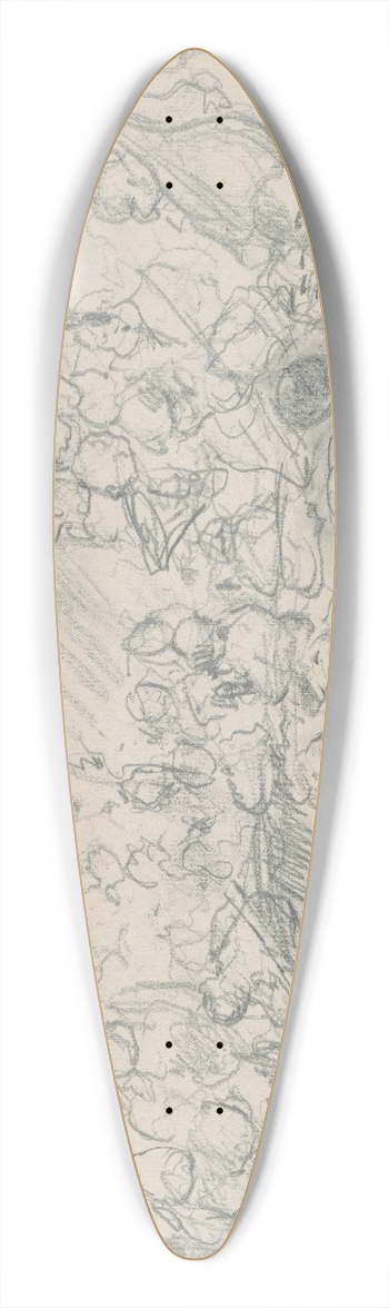 Gustv Mall - Zbava 39.3 inch art pintail longboard deck
