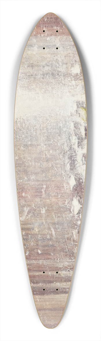 Guy Carleton Wiggins - Snow Storm On The Avenue 39.3 inch art pintail longboard deck