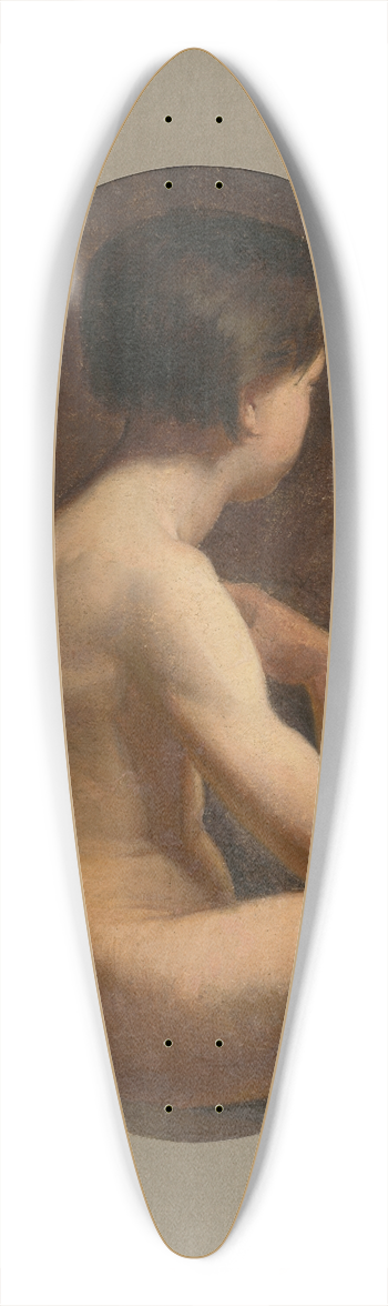 Gyula Benczr - Chlapensk akt 39.3 inch art pintail longboard deck