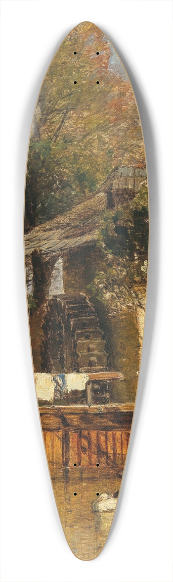 Gza Mszly - Resting by a Mill 39.3 inch art pintail longboard deck