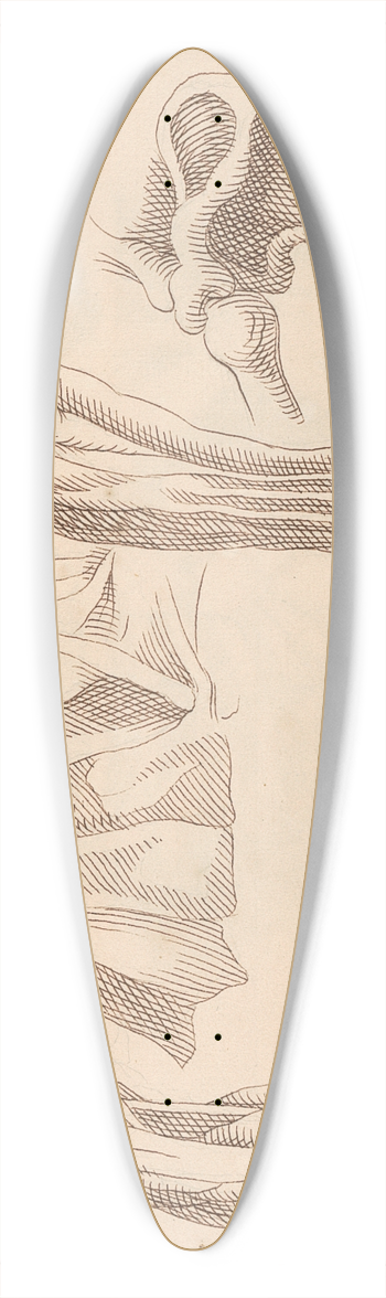 Hamlet Winstanley - Anatomical Studies of Arms and Shoulders 39.3 inch art pintail longboard deck