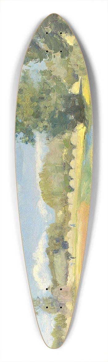 Hans Andersen Brendekilde - Flod gennem hstlandskab, sommer 39.3 inch art pintail longboard deck