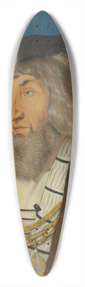 Hans Baldung - Portrait of a Man 39.3 inch art pintail longboard deck