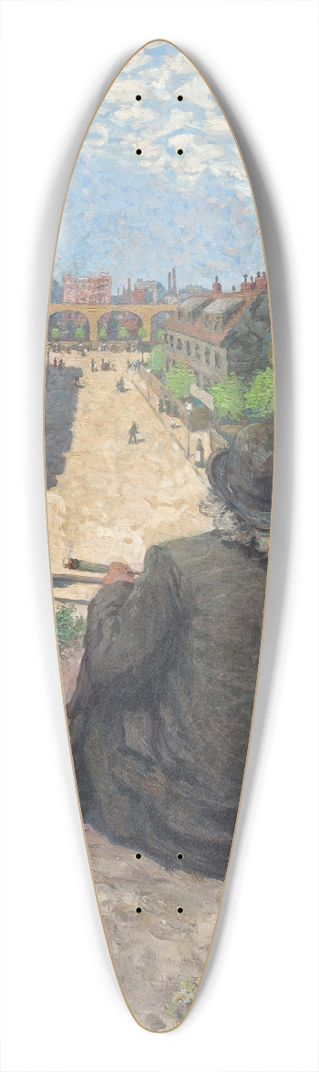 Hans Baluschek - Frhling 39.3 inch art pintail longboard deck
