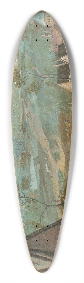 Hans Bol - Christ as the Good Shepherd 39.3 inch art pintail longboard deck