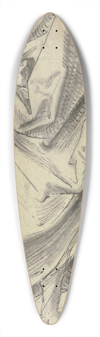 Hans Brosamer - Unterkrper einer stehenden Figur 39.3 inch art pintail longboard deck