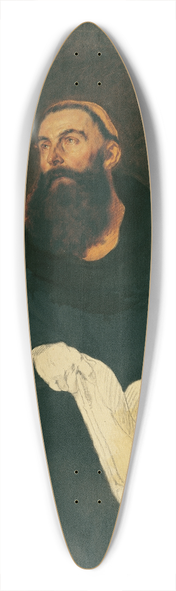 Hans Canon - Der heilige Benedikt von Nursia 39.3 inch art pintail longboard deck