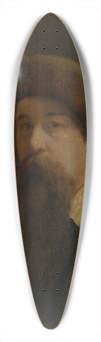 Hans Canon - Self-portrait 39.3 inch art pintail longboard deck