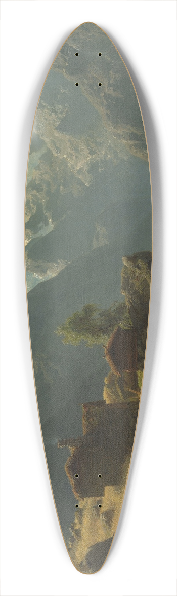 Hans Gude - Balestrand 39.3 inch art pintail longboard deck