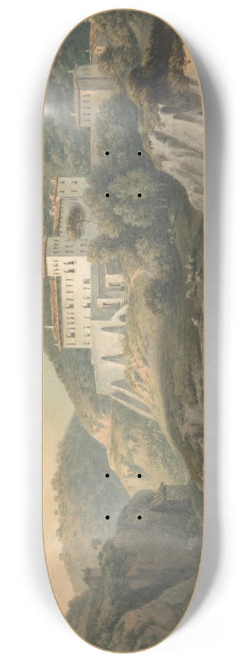 John Warwick Smith - Convent at Vietri, near Salerno 8.25 inch art skate deck