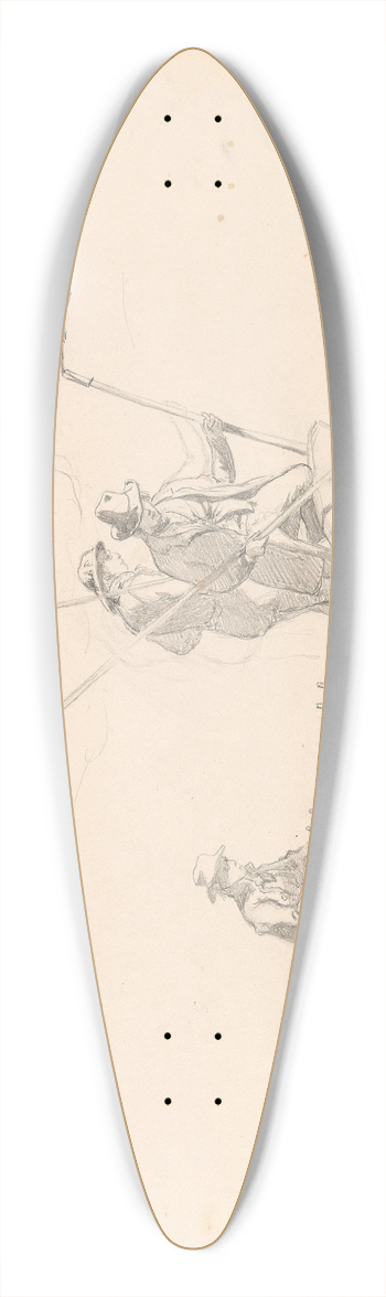 Hans Gude - Lystring fra pram 39.3 inch art pintail longboard deck