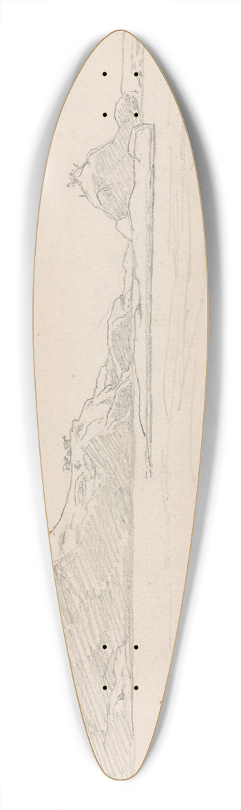 Hans Gude - Toner 39.3 inch art pintail longboard deck