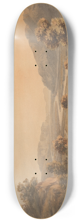 John Warwick Smith - Near Pontaberglaslyn 8.25 inch art skate deck