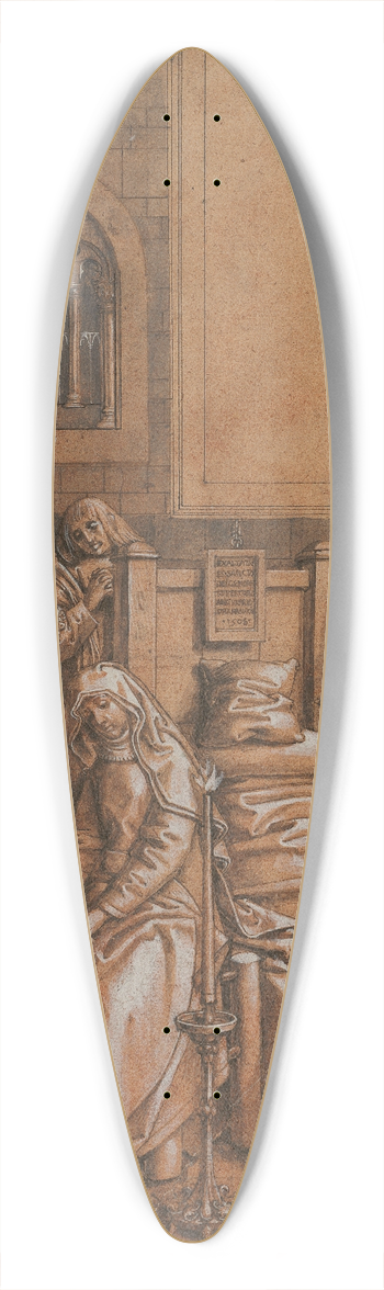 Hans Holbein The Elder - Der Tod der Maria 39.3 inch art pintail longboard deck