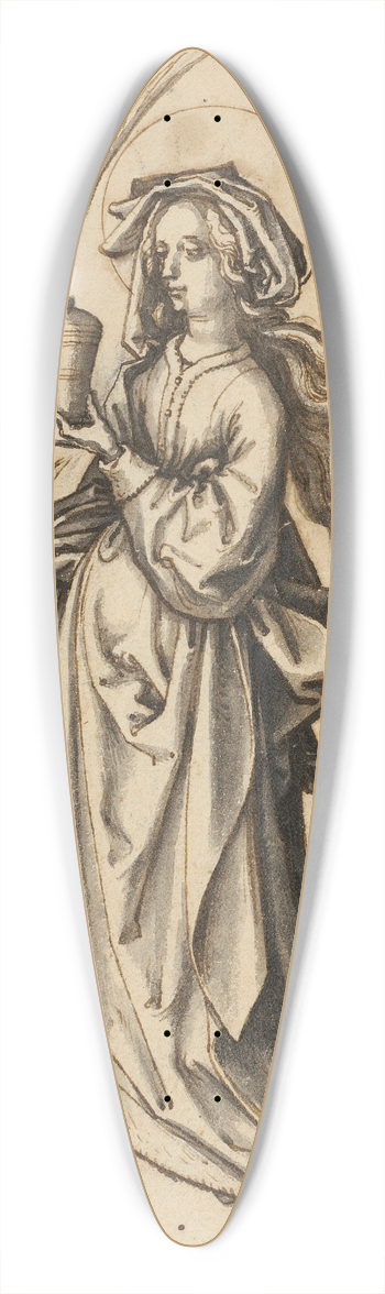 Hans Holbein The Elder - St. Mary Magdalena 39.3 inch art pintail longboard deck