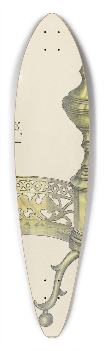 Hans Korsch - Andiron 39.3 inch art pintail longboard deck