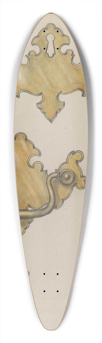 Hans Korsch - Drawer Pull 39.3 inch art pintail longboard deck