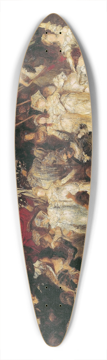 Hans Makart - Charles V enters Antwerp 39.3 inch art pintail longboard deck
